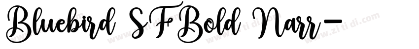 Bluebird SFBold Narr字体转换